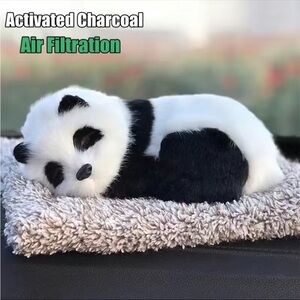 Sleeping Panda Car Ornament, Carbon Bamboo Charcoal Bag Air Filter Air F…